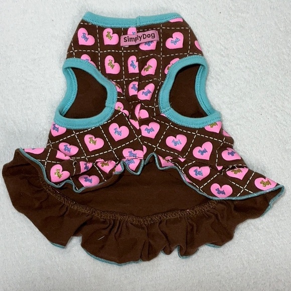 Heart Patterned Dog Dress - Picture 4 of 8